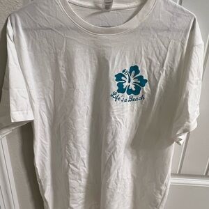 “Life’s a Beach” Woman’s Oversize Tee Shirt